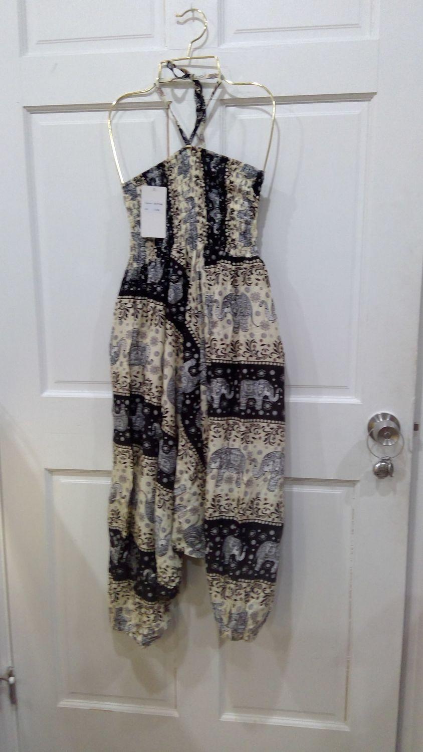 Elephant Jumpsuit Blue &amp; Gray Size LG
