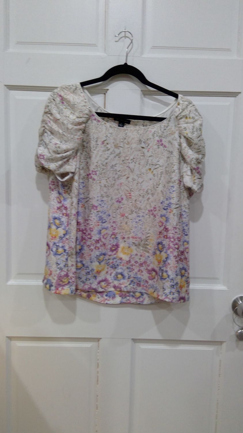 Tiejojolie Multicolored with flowers Shirt Size XL