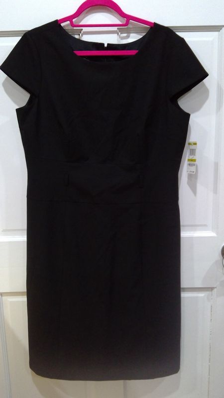 Alfani Black Summer Short Sleeve Dress Size 14