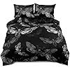 Death Skull Duvet Cover Set Queen Size  Skull Moth Comforter Cover