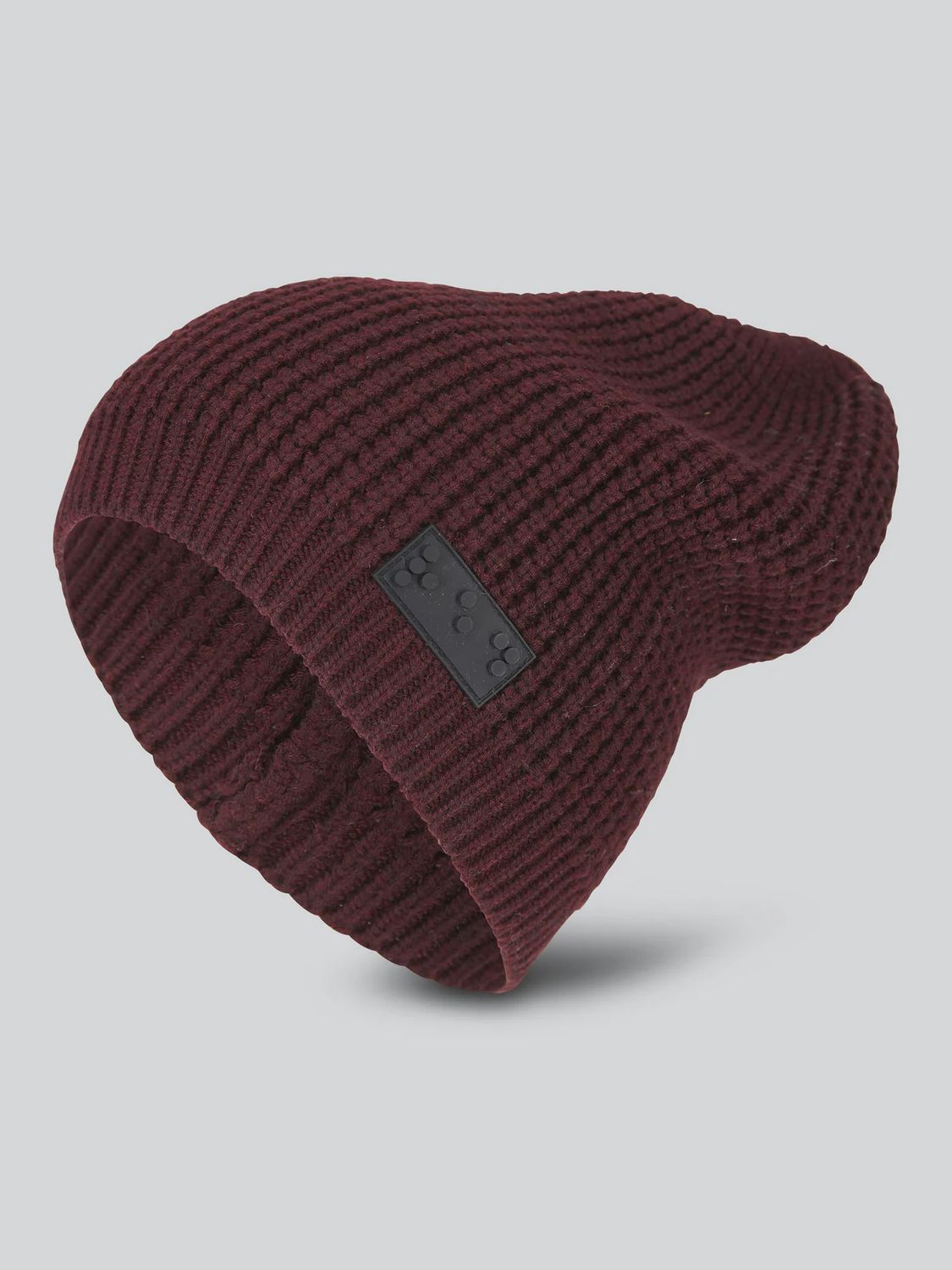 waffle knit beanie Maroon two blind brothers