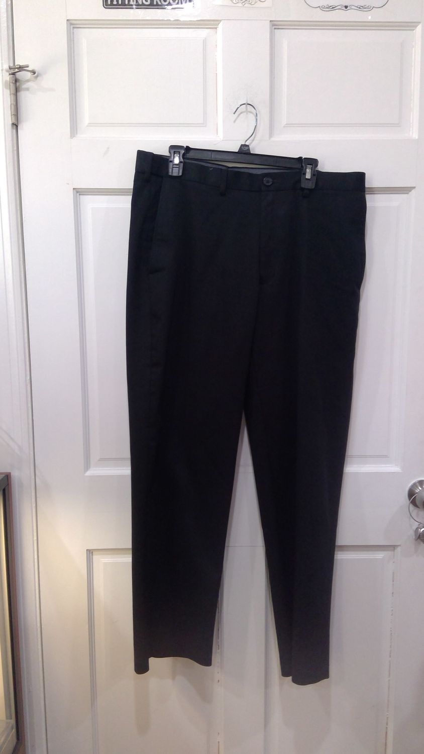 Haggar Khaki Black Dress Pants Size 36x31