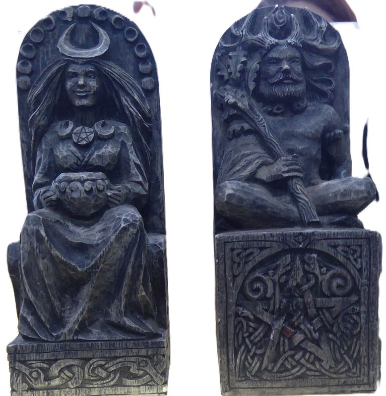 Alter Statue Gods Pair By Dryad Design