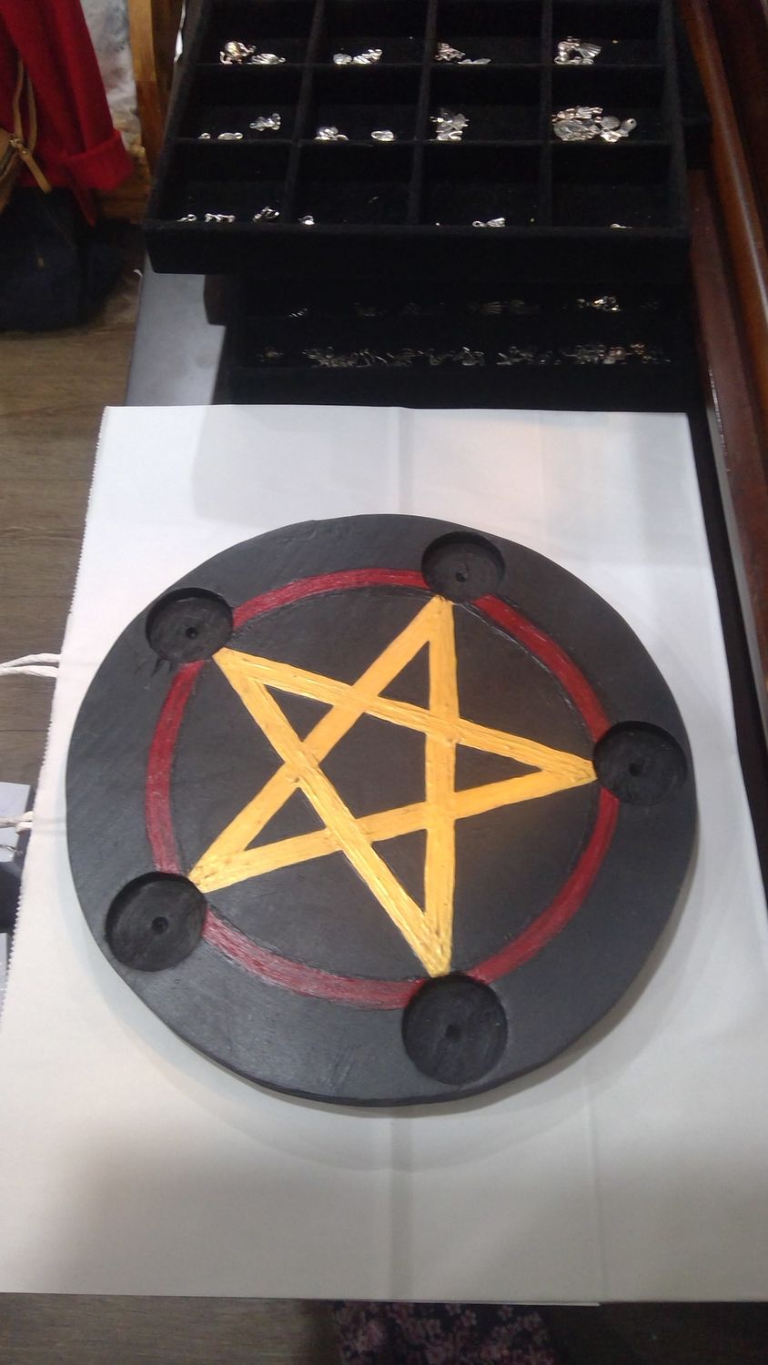 Wooden Alter Piece Pentagram