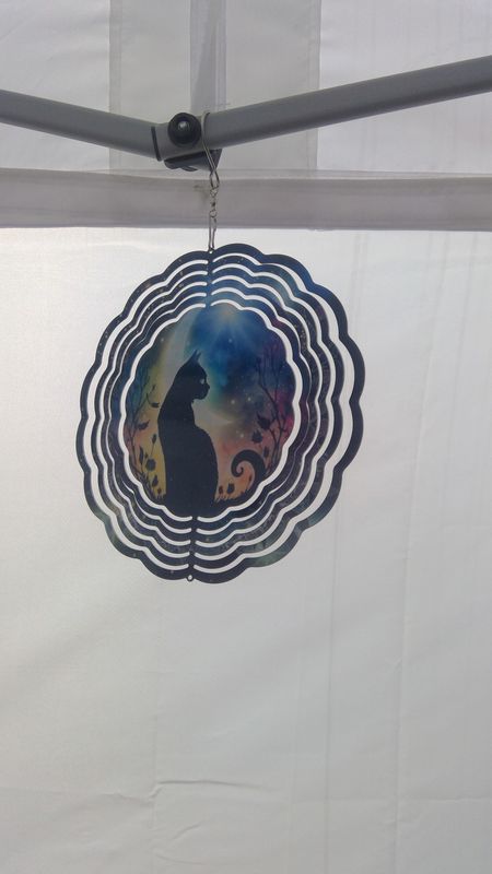 Cat Metal Wind Chime