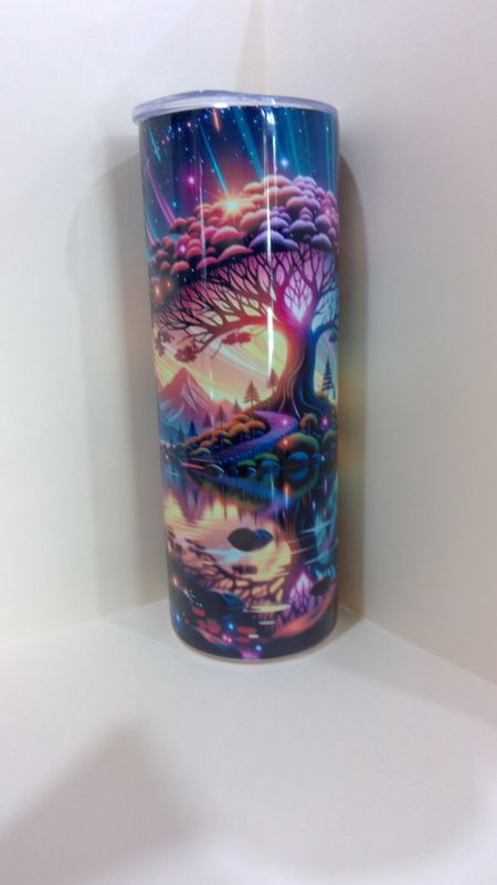 Rainbow Tree Tumbler