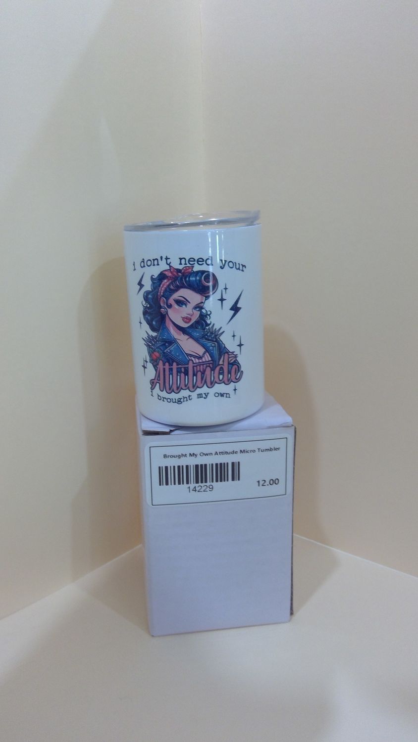 Brought My Own Attitude Micro Tumbler