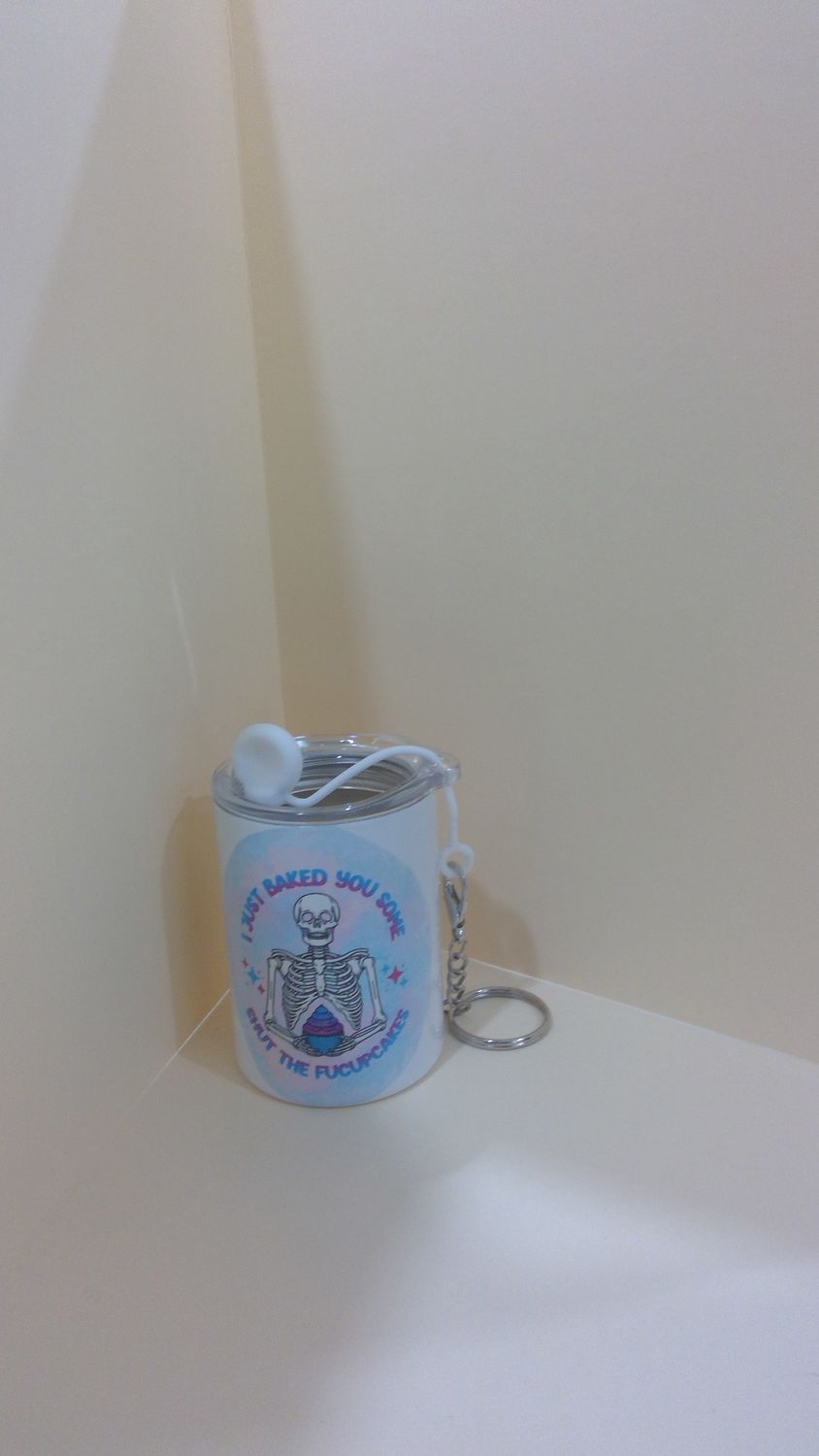 I Just Baked Micro Tumbler Keychain