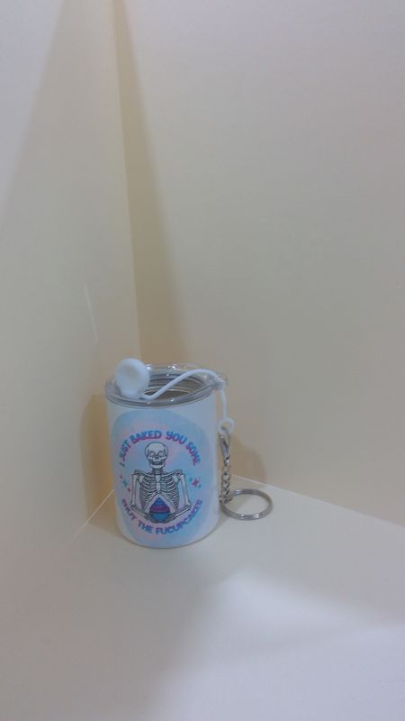 I Just Baked Micro Tumbler Keychain