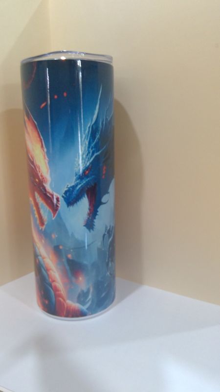 Fire and Ice Dragon Tumbler