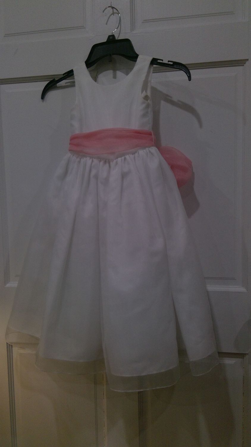 Flower Girl Dress Size 5 White