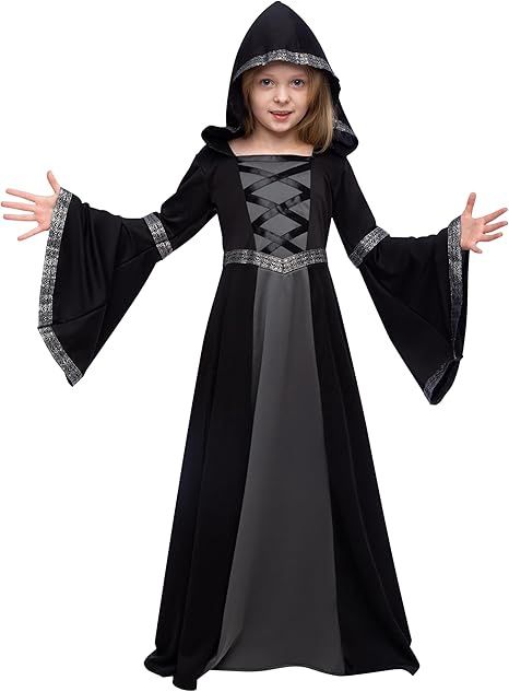 Girls Fortune Teller/Gypsy  Hooded Costume - Large