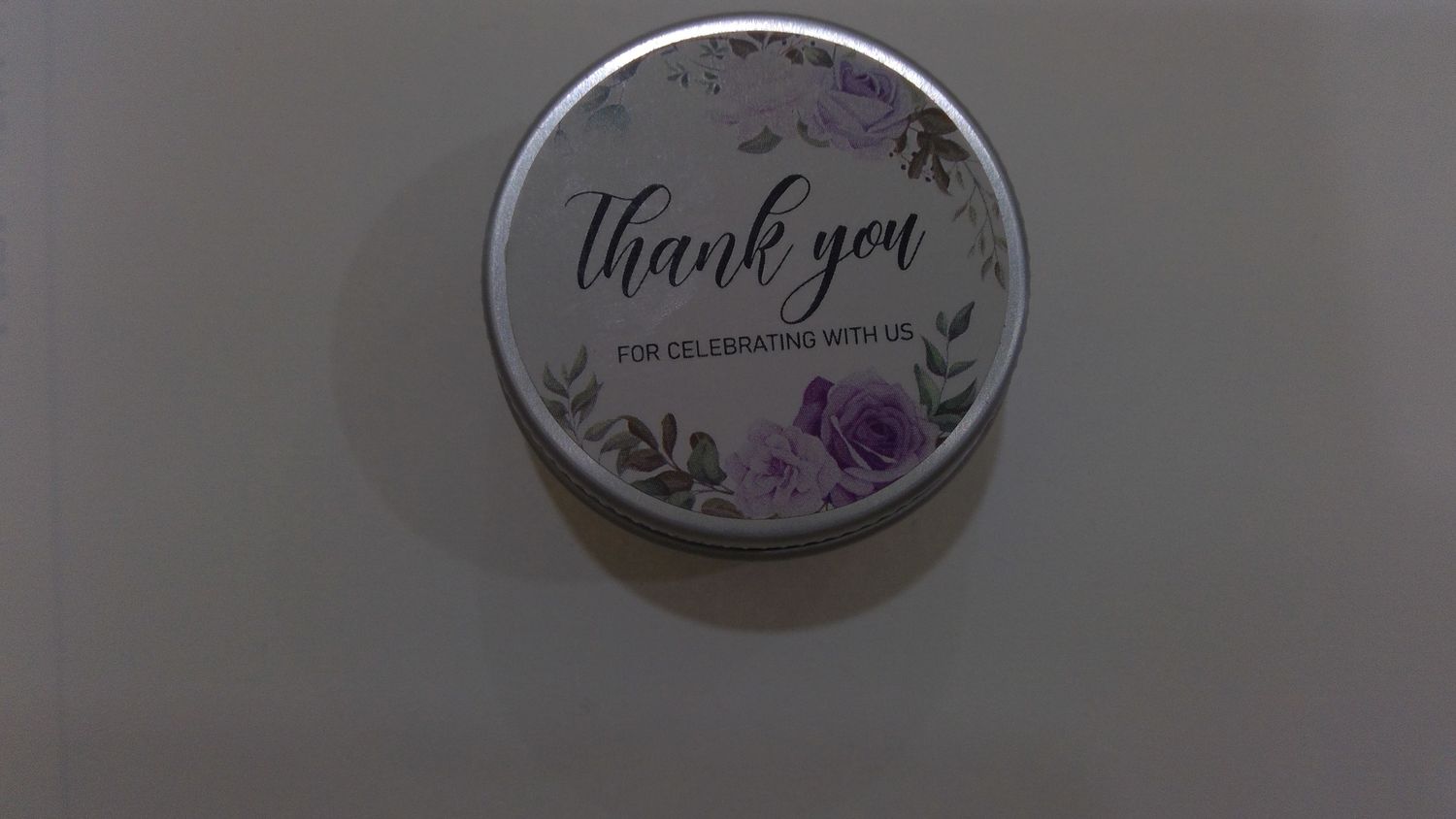 Thank you Favors for  candles in a set