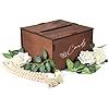 Wooden Wedding Card Box + Beads + Flower Garland