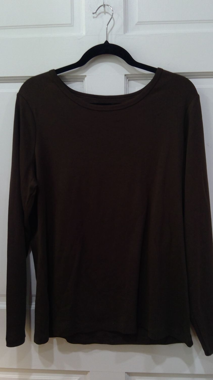 St Johns Bay Long Sleeve Brown Size xl