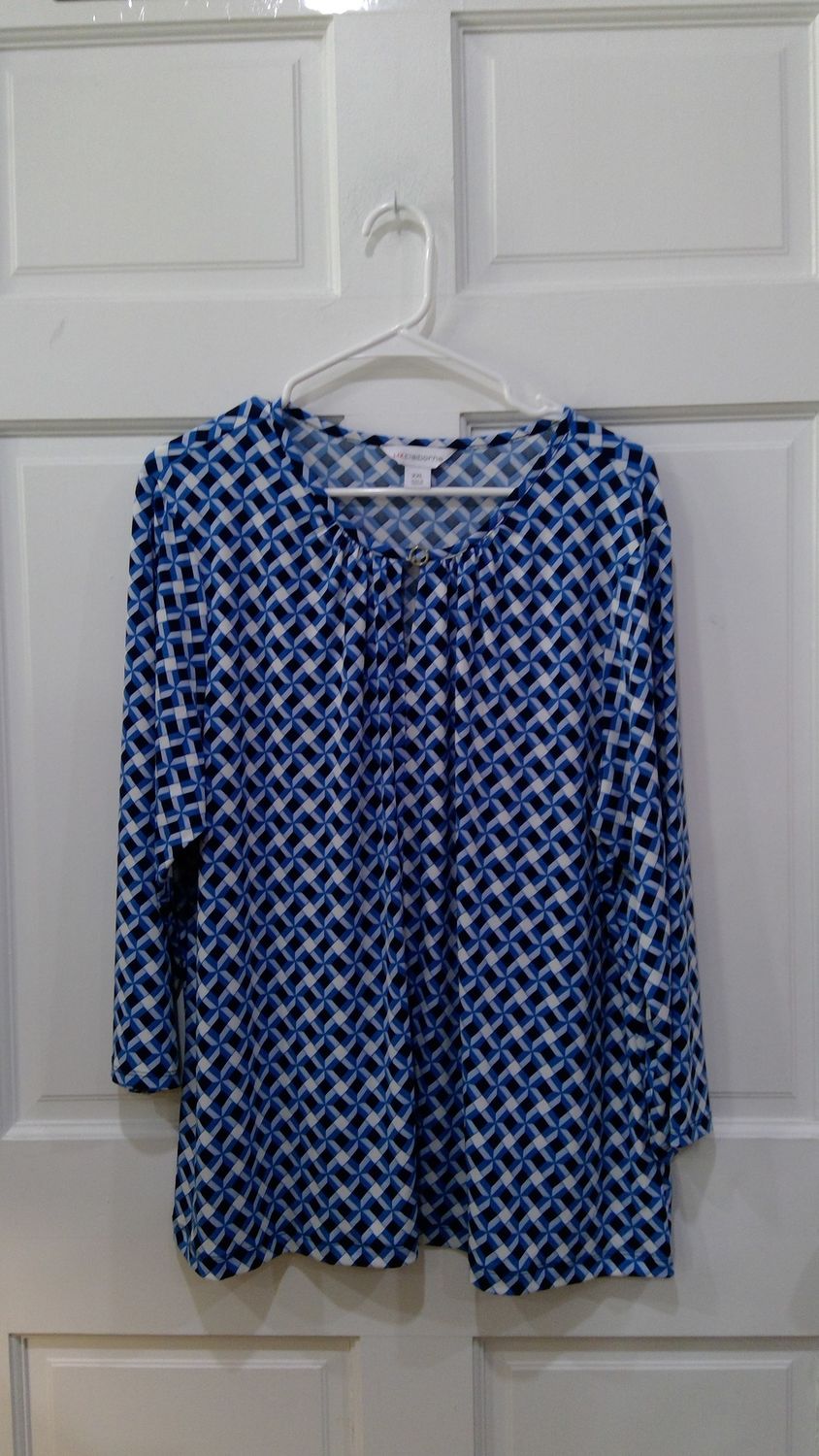 Liz Claiborne Tall Womens Keyhole 3/4 Sleeve Size  xxl