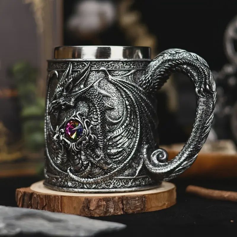 Dragon Mug with Jewel