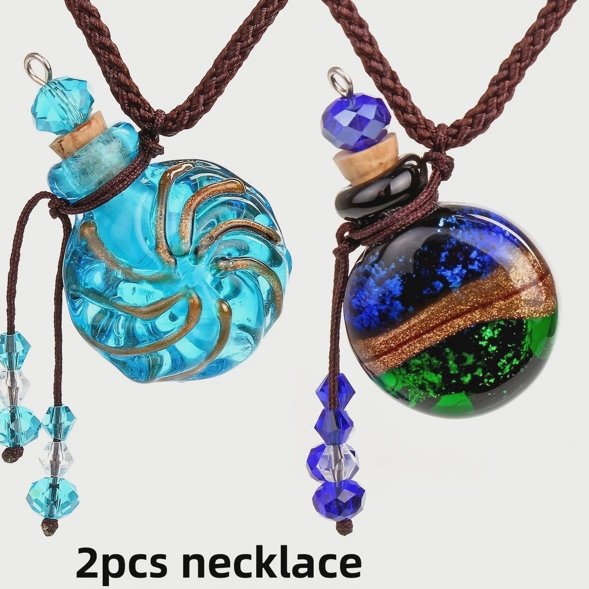 Murano Glass Perfume Necklace