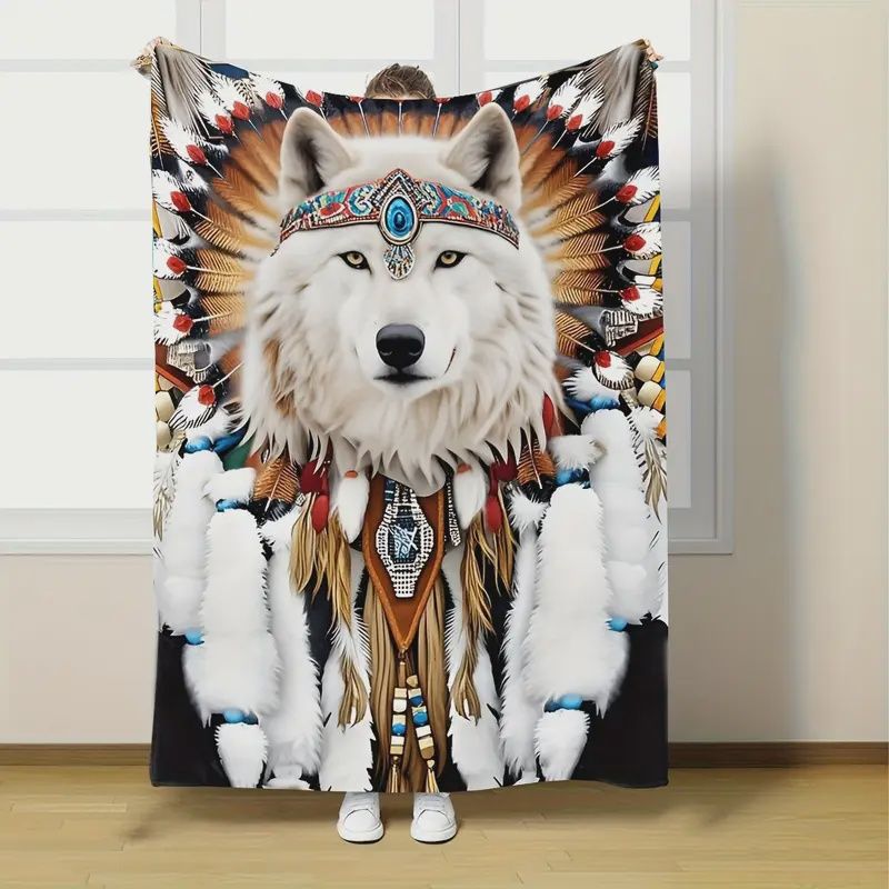 Wolf Totem Throw Blanket