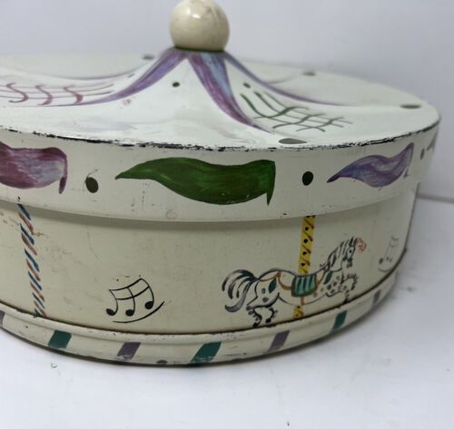 Vintage Guildcraft Carousel Tin