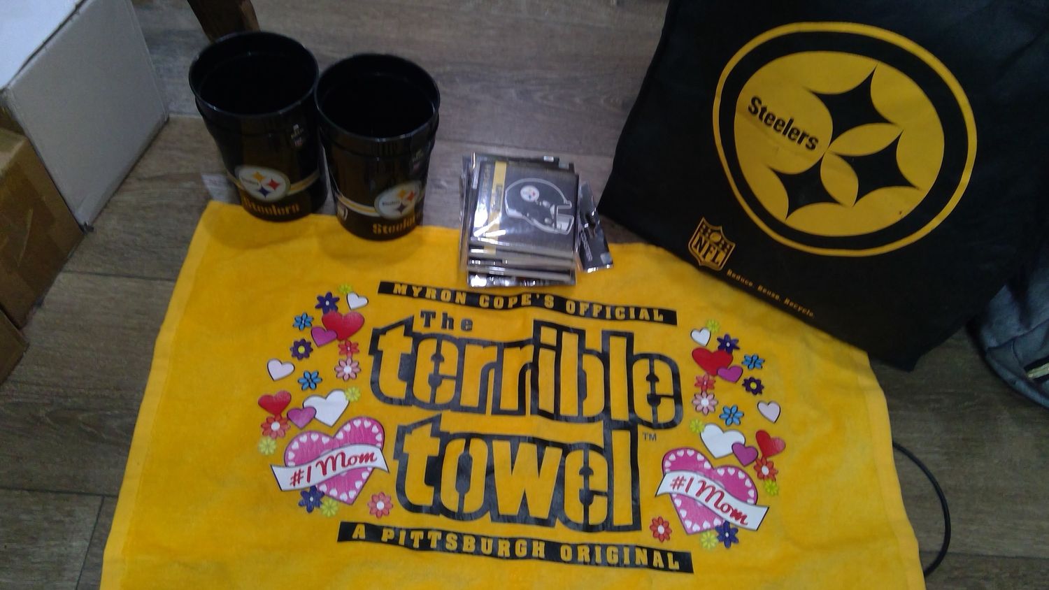 Steeler Bag Full Of Seeler Items