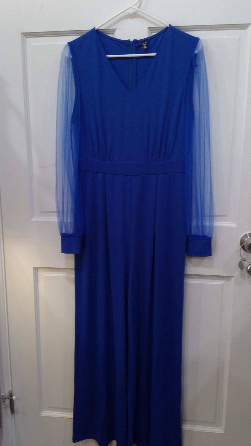 Allegrak Blue Jumpsuit with mesh arms size med