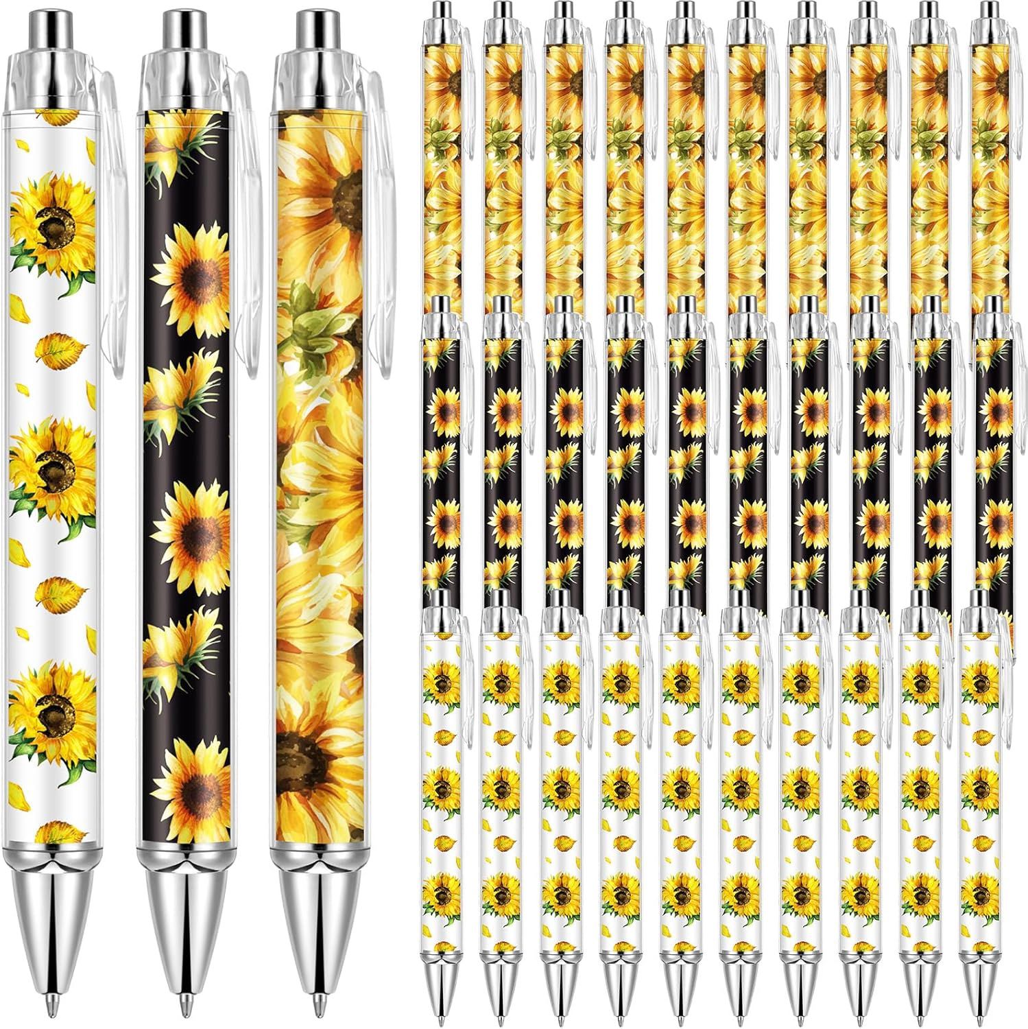 Sunflower Ballpoint Pens Flower Pens Retractable