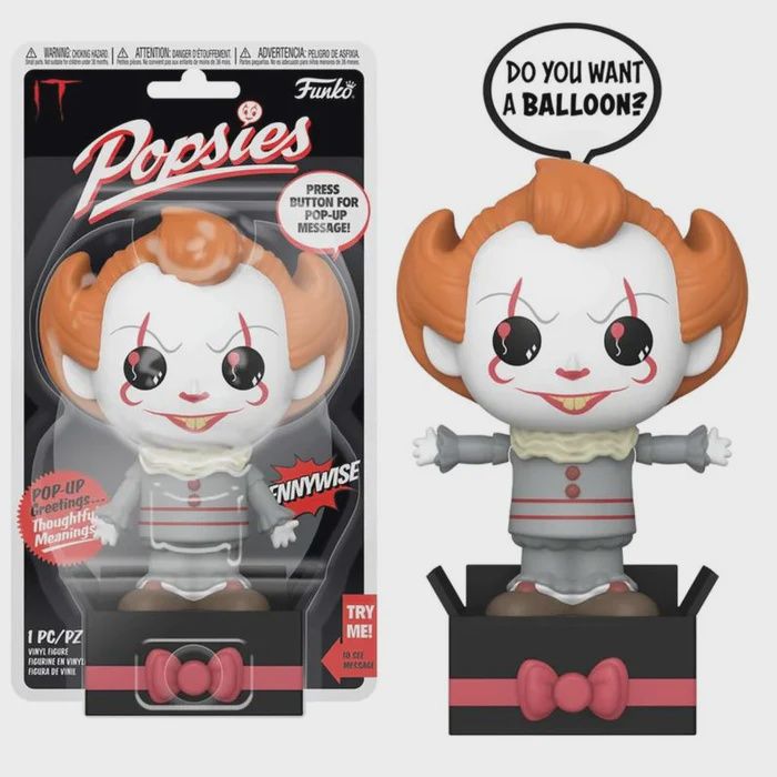 2021 Funko Popsies IT Pennywise 1ST SERIES Want a Balloon Sign NEW Working