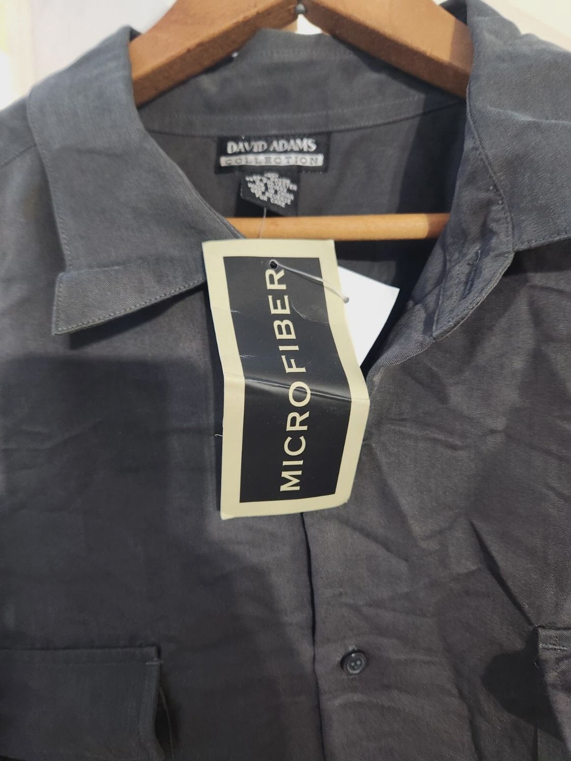 David and Addams  Collection Gray Dress Shirt 2XL Button down