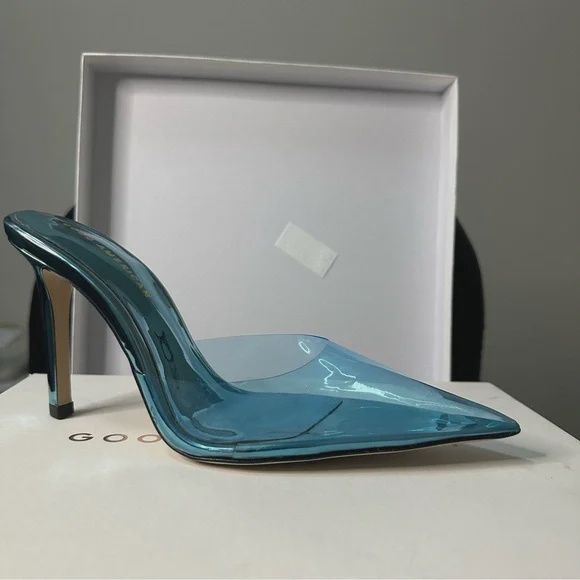 Good American  True Blue Shoes Crystal Crush size 9