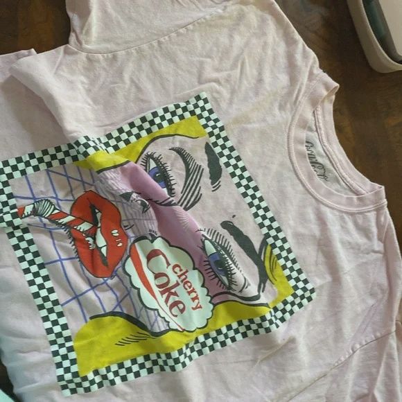 Coca Cola pink shirt  size large