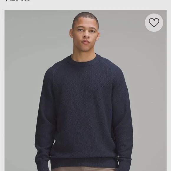 mens navy blue sweater size large Lululemon