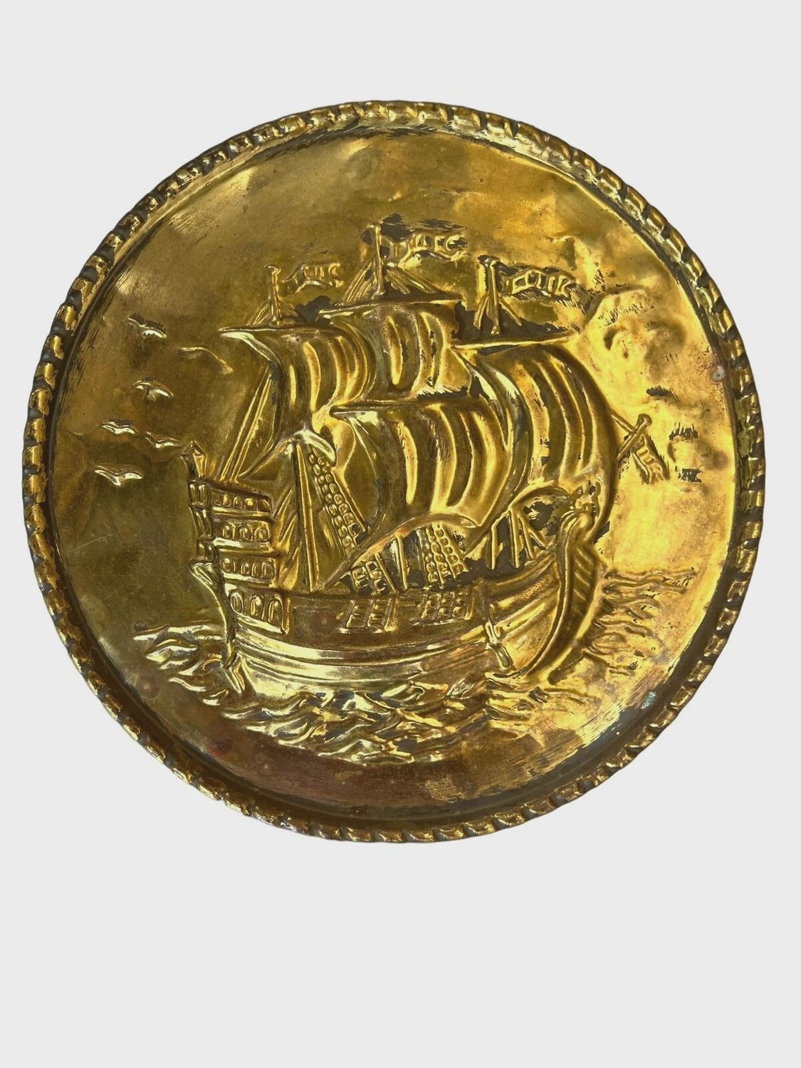 Vintage mid century nautical half penny