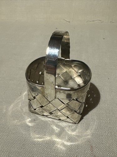 woven silver basket