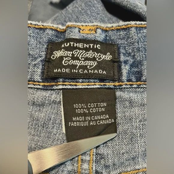 Authentic Indian motorcycle company blue jeans size 30/30