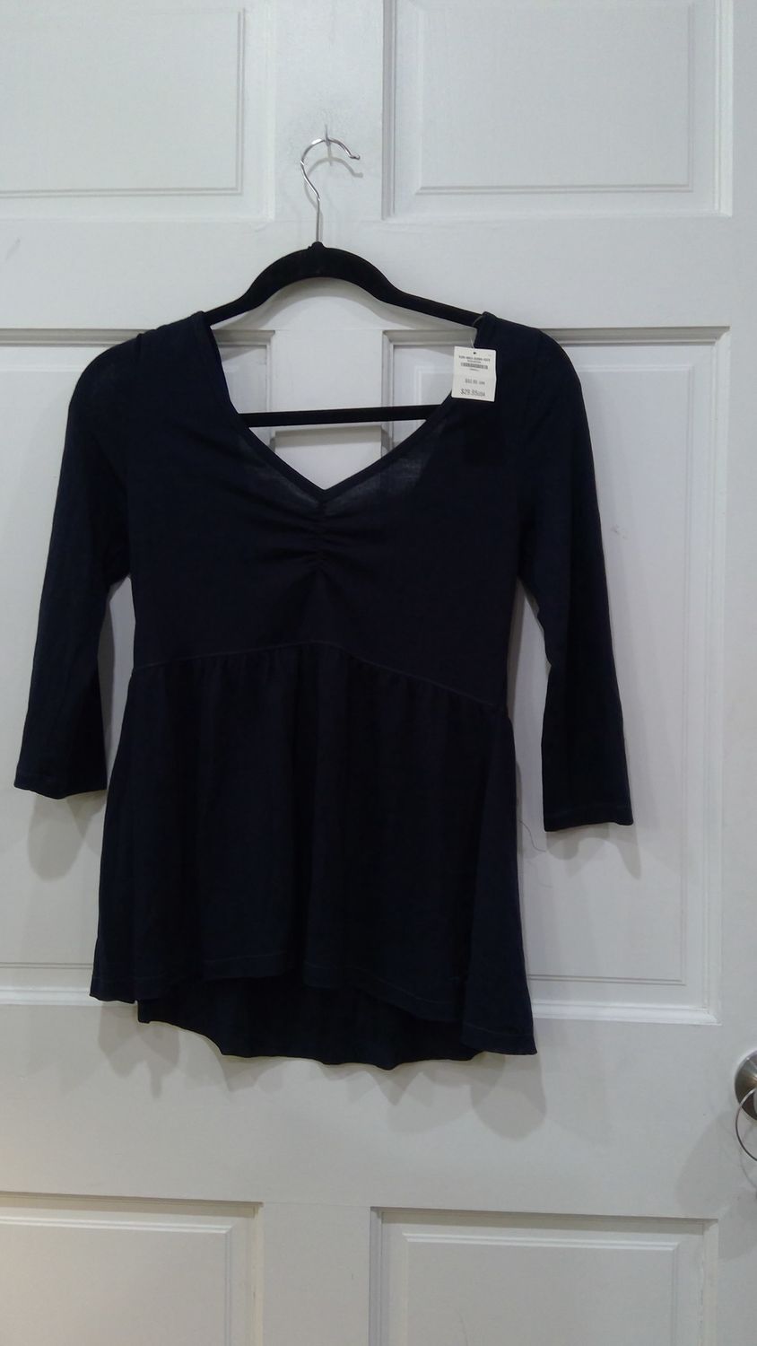 hollister black women&#39;s quarter sleeve size small