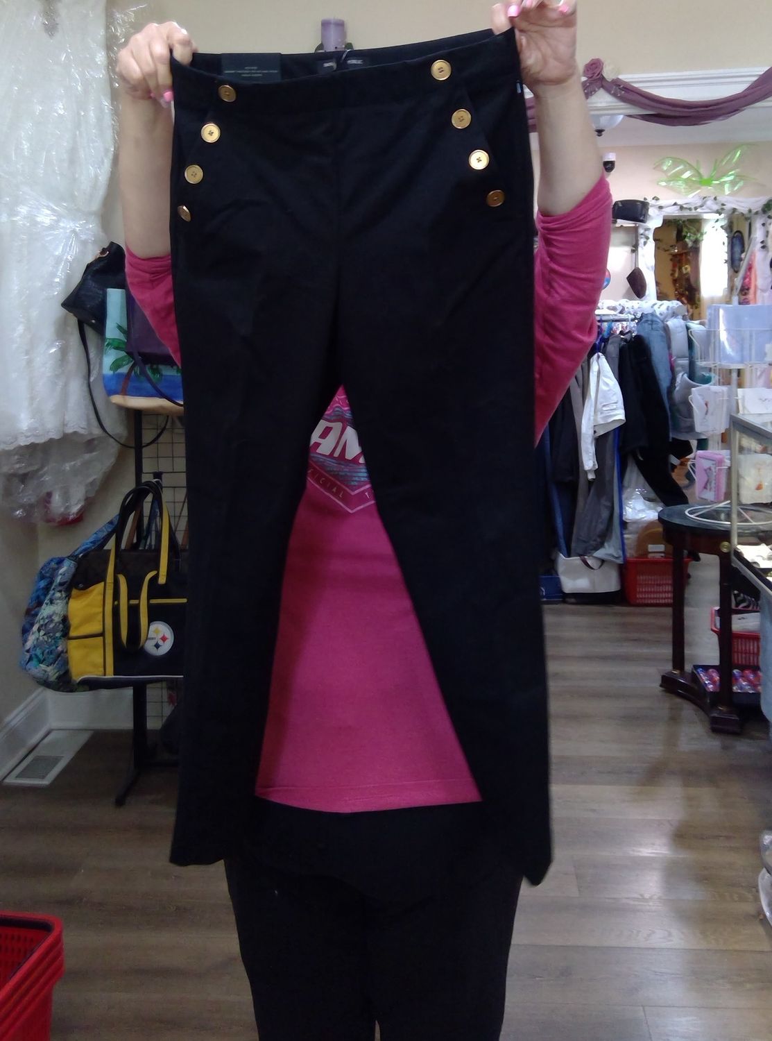 banana RePublic black pants size 6 with buttons