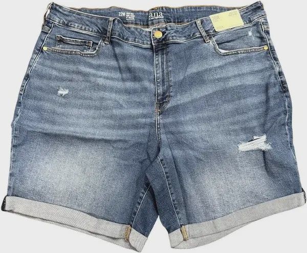 Anna High -rise midi jean short size 10