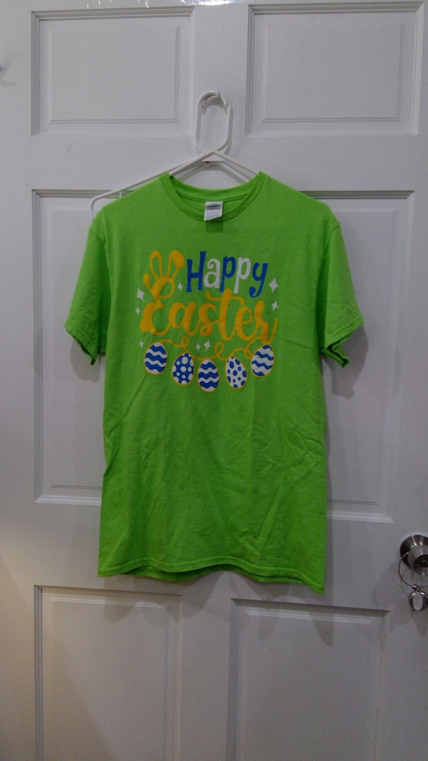 Delta Weight Happy Easter Green Shirt Size m