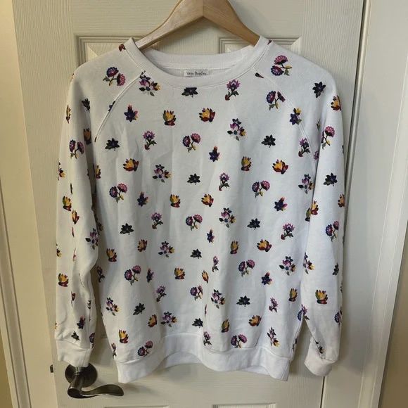 vera bradley airy rose floral size small sweat shirt