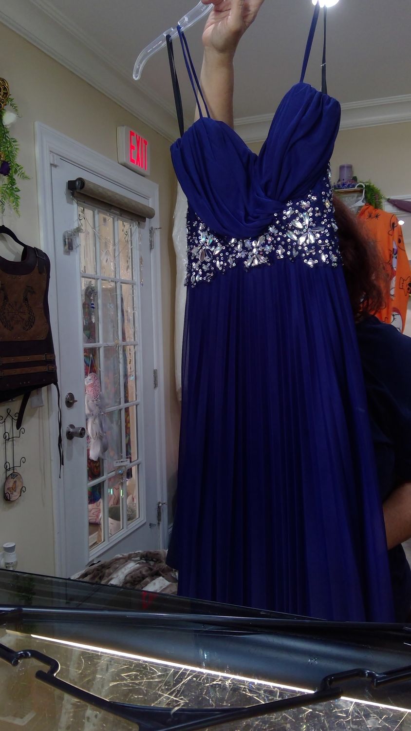 B darling blue with rhinestones size 0