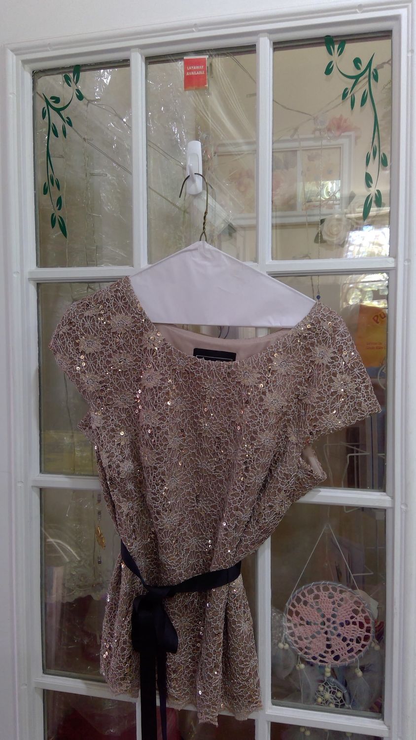 Alex Dress shirt size medium Sequenced brown
