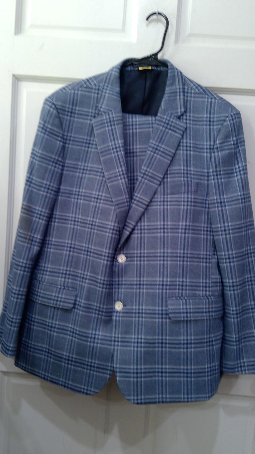 Tommy Hilfiger  baby blue  pin strip suit  size 36