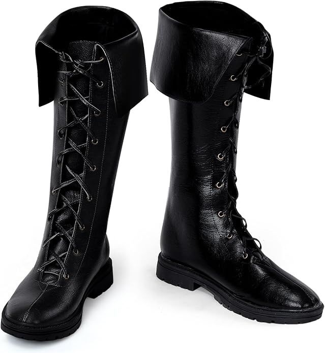 COS Men&#39;s Medieval Renaissance Lace Up Boots