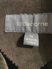 Liz Claiborne Suede Leather Coat Faux Fur lined Women’s Medium Brown