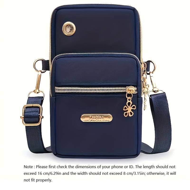 New Fashion Crossbody Mini Phone Bag with Neck Strap and Wristlet Coin Purse for Women