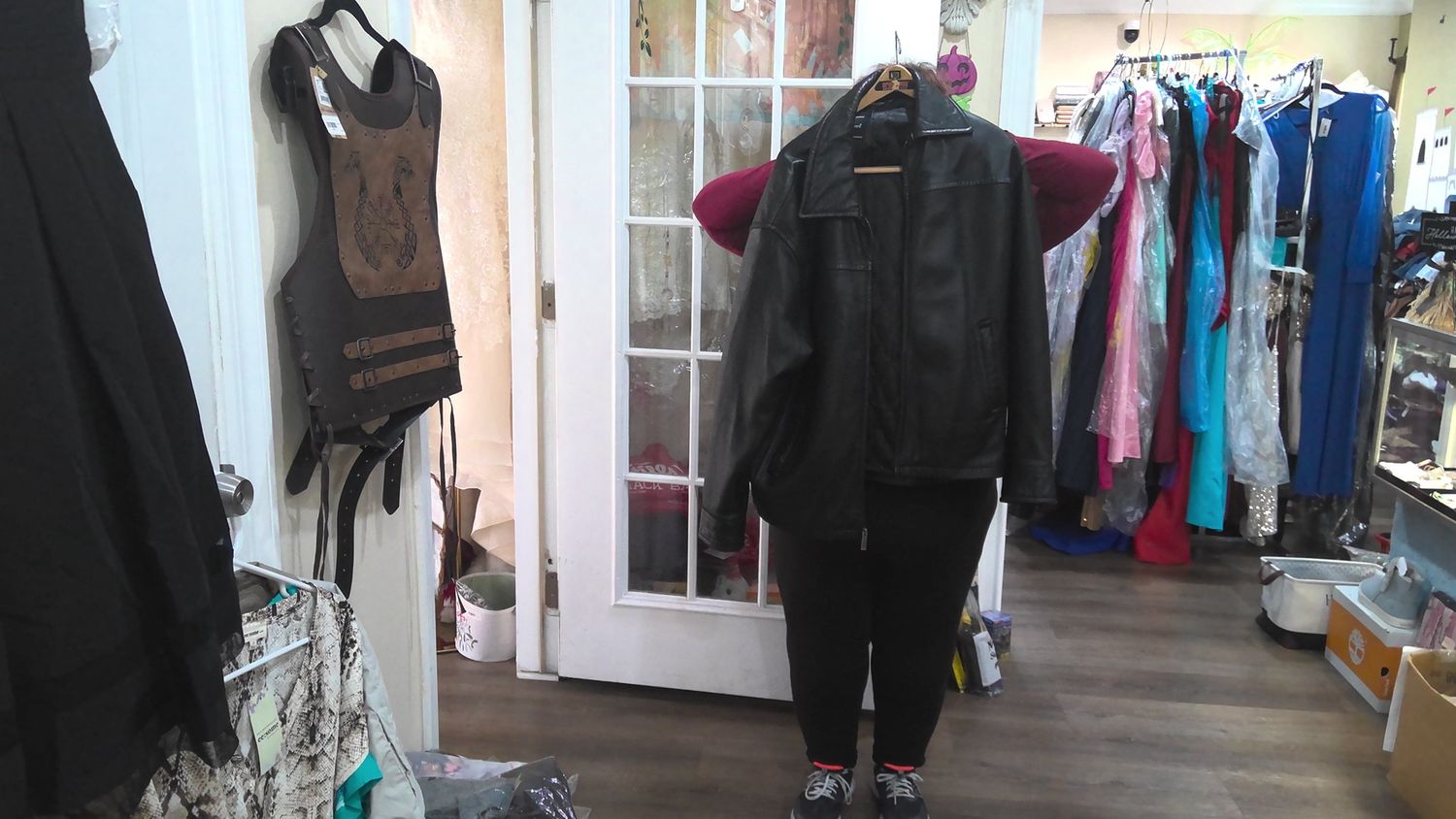 Black Leather Jacket Size Large Presswick And Moore