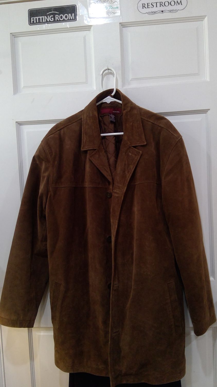 Merona Women&#39;s Suede coat size Large