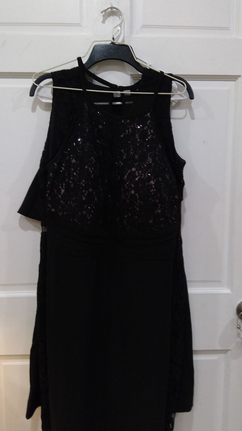 Morgan &amp;Co Black Dress Size 14 w