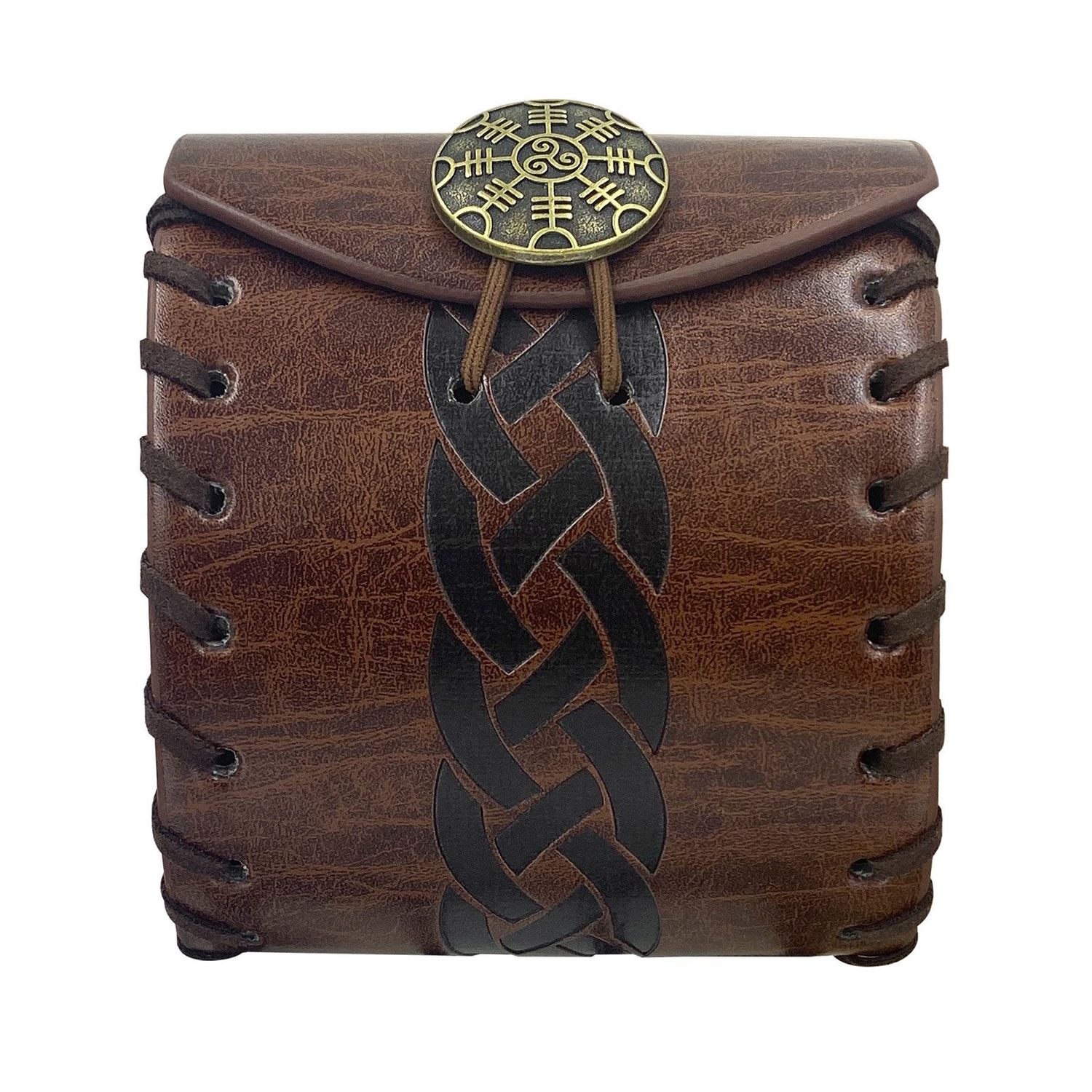 Hiifeuer Medieval Faux Leather Coin Pouch